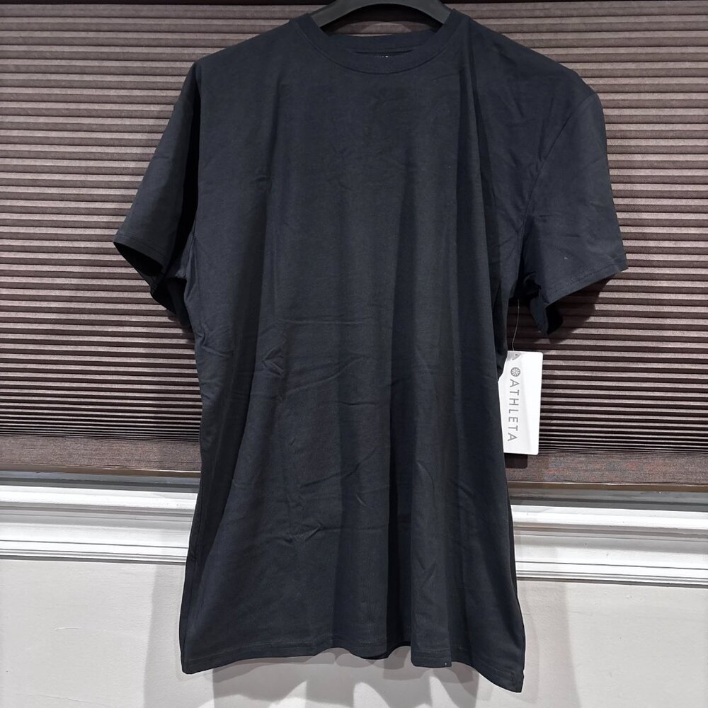 Athleta Women's Cotton short sleeve tee Black SZ: M